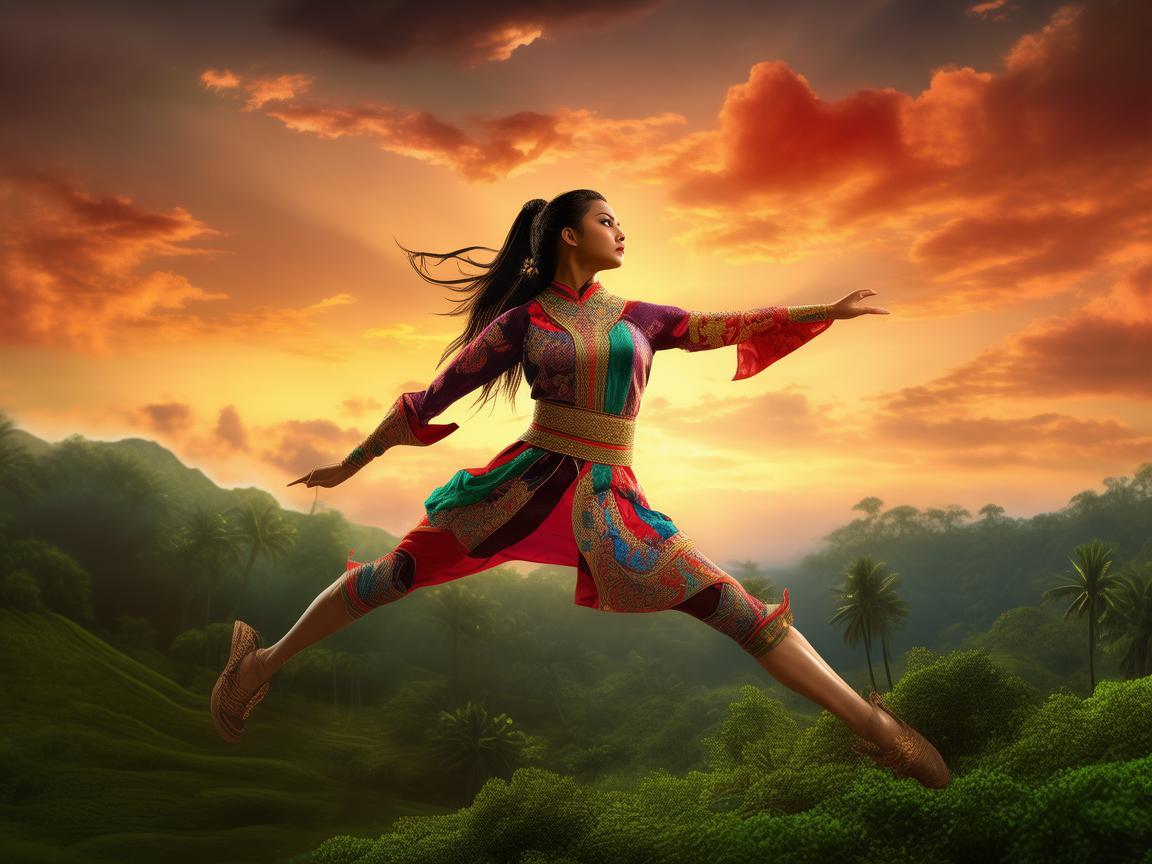 女保镖的英勇一跃，马来西亚的守护之姿